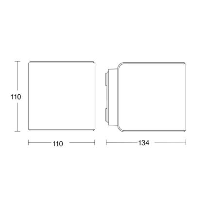 Steinel 079277 - LED Zunanja stenska svetilka L840 C LED/9,1W/230V IP44 antracit