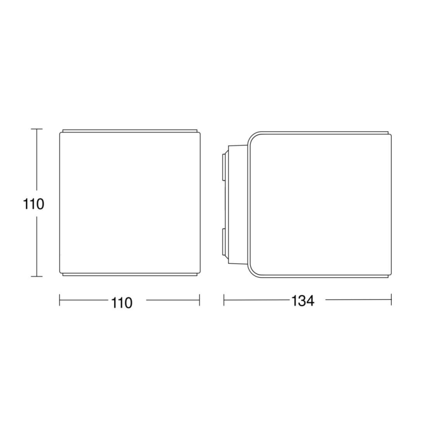 Steinel 079277 - LED Zunanja stenska svetilka L840 C LED/9,1W/230V IP44 antracit