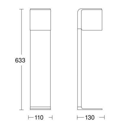 Steinel 079284 - LED Zunanja svetilka GL 80 C LED/9,1W/230V IP44 antracit