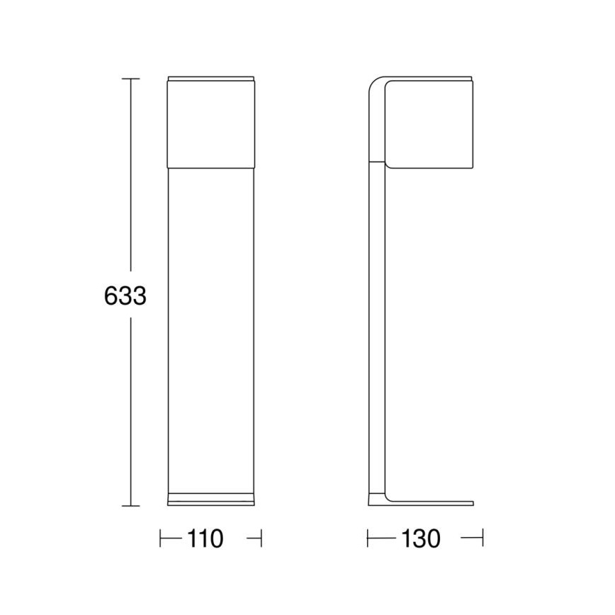 Steinel 079284 - LED Zunanja svetilka GL 80 C LED/9,1W/230V IP44 antracit