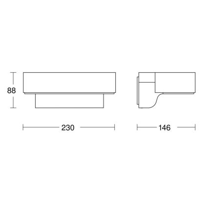 Steinel 079291- LED Zunanja stenska svetilka L800C LED/7,5W/230V IP44 antracit