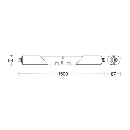 Steinel 079338 - LED Industrijska svetilka s senzorjem RS PRO 5150 SC 5C LED/42W/230V IP66