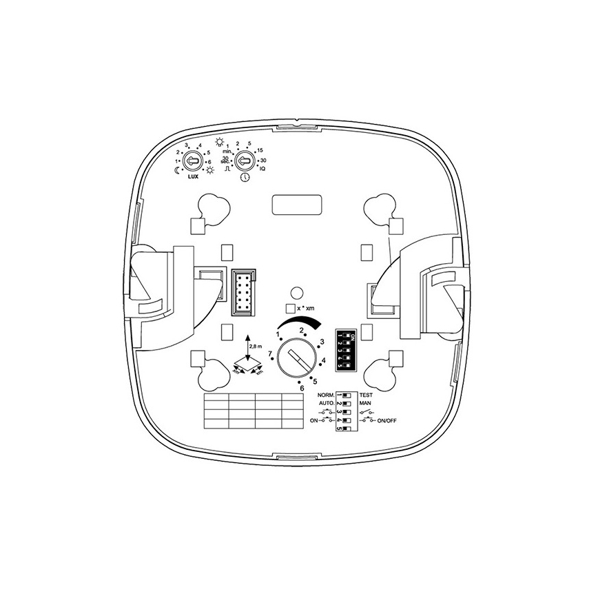 Steinel 079369 - Detektor prisotnosti IR Quattro HD 24m COM1 bela
