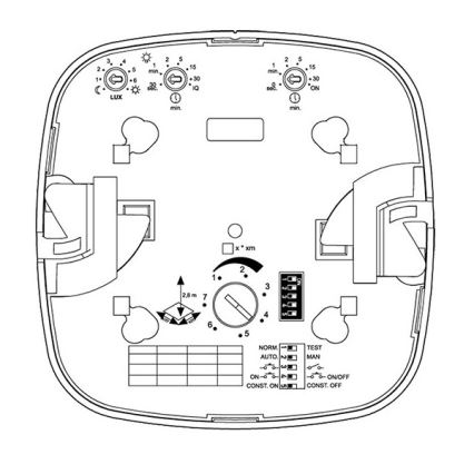 Steinel 079376 - Detektor prisotnosti IR Quattro HD 24m DALI-2 APC bela