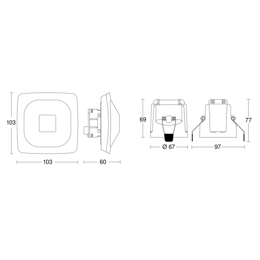 Steinel 079437 - Detektor prisotnosti HF 360-2 KNX bela
