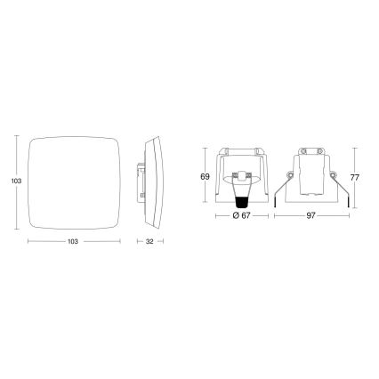 Steinel 079451 - Detektor prisotnosti TRUE PRESENCE KNX bela