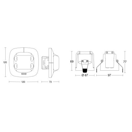 Steinel 079598 - Detektor prisotnosti Dual US COM1 bel