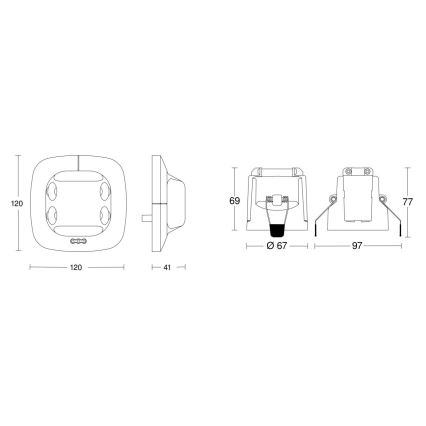 Steinel 079604 - Detektor prisotnosti Dual US KNX bel