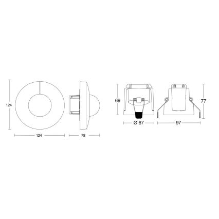 Steinel 079697 - Senzor gibanja IS 345 COM1 230V bela