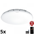 Steinel 081942 - SET 5x LED Stropna svetilka s senzorjem RS PRO S20 SC LED/15,7W/230V 4000K