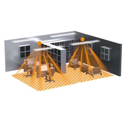 Steinel 082260 - Detektor prisotnosti IR QUATTRO SLIM XS-E KNX-3 črna