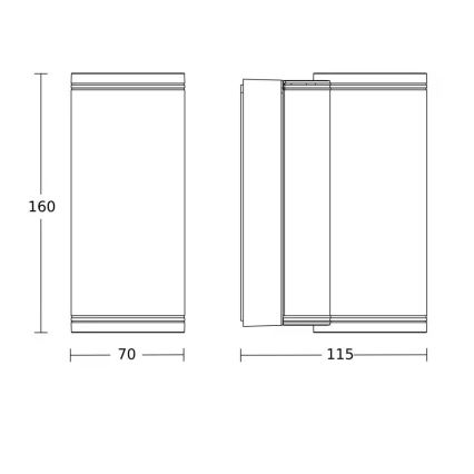 Steinel 087753 - LED zunanja stenska svetilka 2xGU10/14,5W/230V L 940 IP44