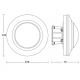 Steinel 087913 - Senzor gibanja vgradni s presence senzor PD-8 ECO COM1 360° bela