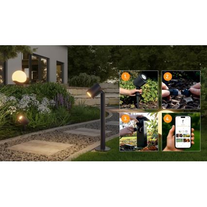 Steinel 089337 - LED RGBW zunanja svetilka LED/7,9W/24V IP65