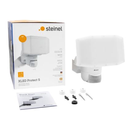 Steinel 089894 - LED Reflektor s senzorjem XLED PROTECT LED/14,3W/230V 3000K IP54 bela