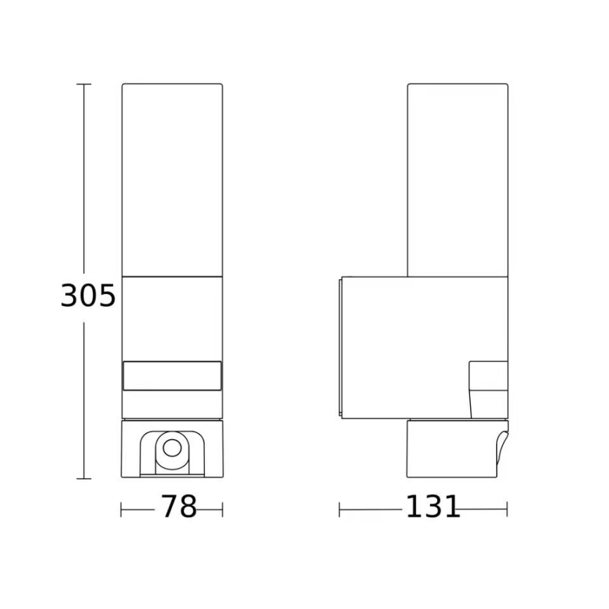 Steinel 092597 - LED zunanja svetilka s senzorjem in kamero L 620 LED/13,5W/230V IP44