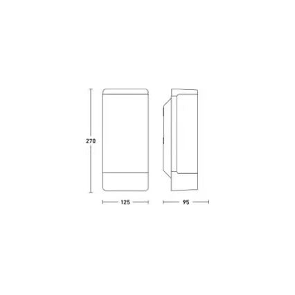 Steinel 094270 - Zunanja stenska svetilka 1xE27/15W/230V L 14 IP44