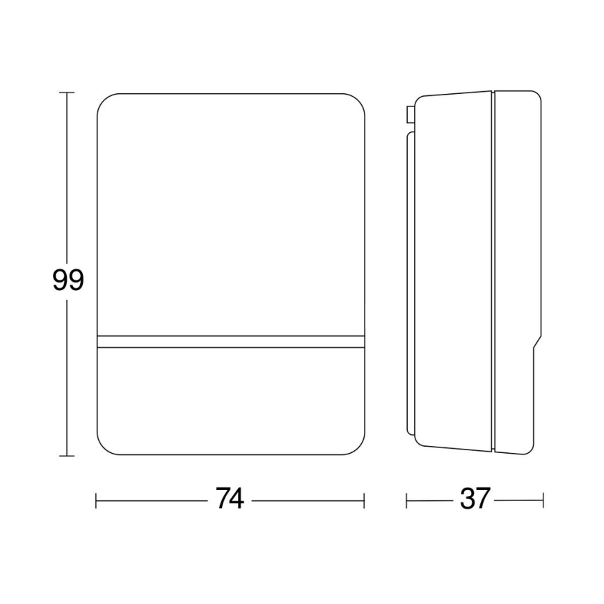 STEINEL 550318 - Stikalo za mrak NightMatic 2000 črna IP54