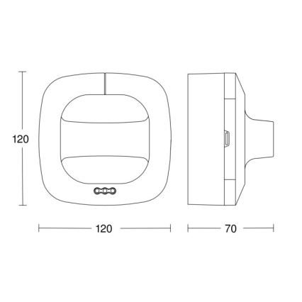 Steinel 590703 - Detektor prisotnosti Dual HF COM1 bela