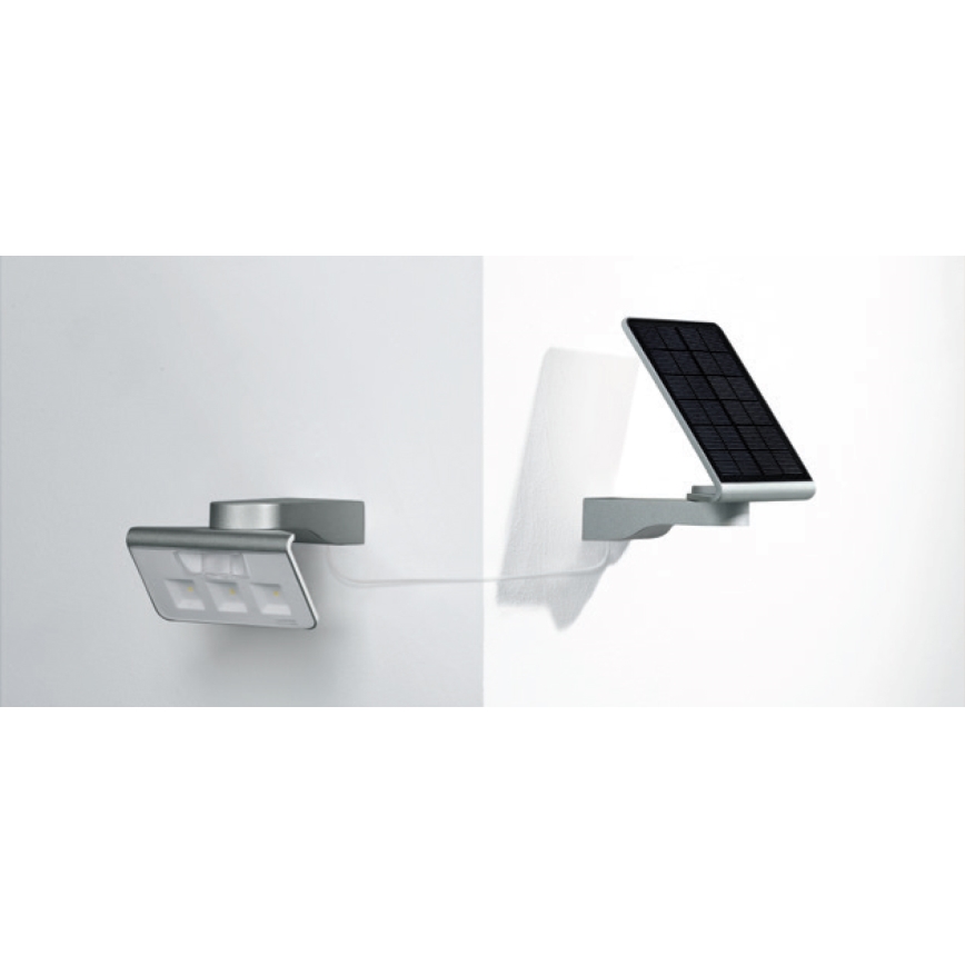 STEINEL 671006 - Solarni senzor LED-reflektor XSolar L-S 0,5W/LED bela IP44 2500 mAh