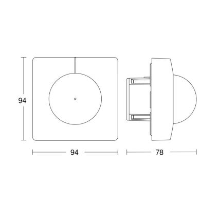 Steinel 751302 - Detektor prisotnosti HF 360 COM1 bela