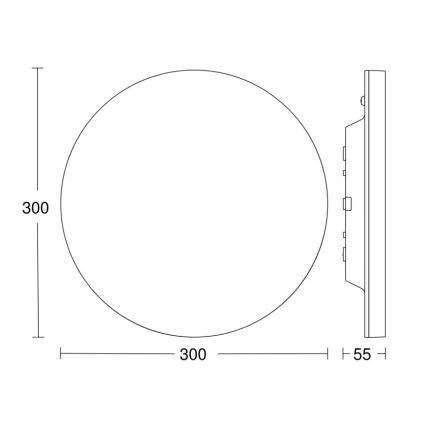 Steinel 067809 - LED Zatemnitvena stropna svetilka s senzorjem RS PRO R10 BASIC SC LED/8,5W/230V 4000K IP40