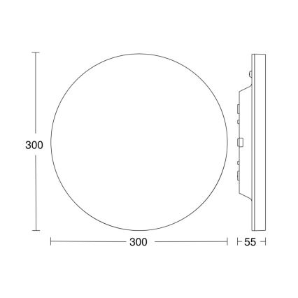 Steinel 067717 - LED Zatemnitvena stropna svetilka s senzorjem RS PRO R10 PLUS SC 8,5W/230V IP40 3000K