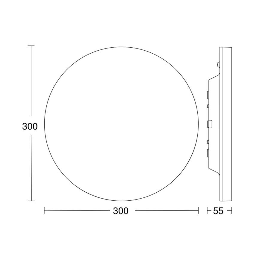 Steinel 067717 - LED Zatemnitvena stropna svetilka s senzorjem RS PRO R10 PLUS SC 8,5W/230V IP40 3000K