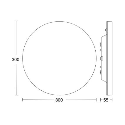 Steinel 067700 - LED Zatemnitvena stropna svetilka s senzorjem RS PRO R10 PLUS SC 8,5W/230V IP40 4000K