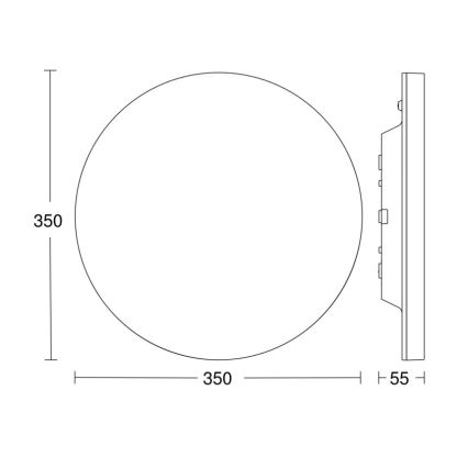 Steinel - LED Zatemnitvena stropna svetilka s senzorjem RSPROR20BASIC 15,3W/230V IP40 3000K