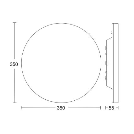 Steinel - LED Zatemnitvena svetilka s senzorjem RSPROR20BASIC 15,3W/230V IP40 4000K