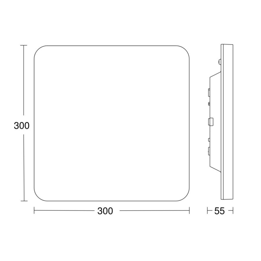 Steinel - LED Zatemnitvena stropna svetilka s senzorjem RSPROR20BASICQ 15,3W/230V IP40 4000K