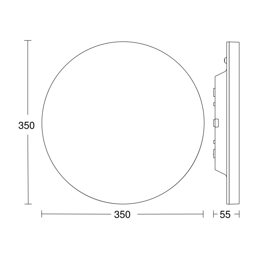 Steinel 067724 - LED Zatemnitvena stropna svetilka s senzorjem RS PRO R20 PLUS 15,86W/230V IP40 4000K