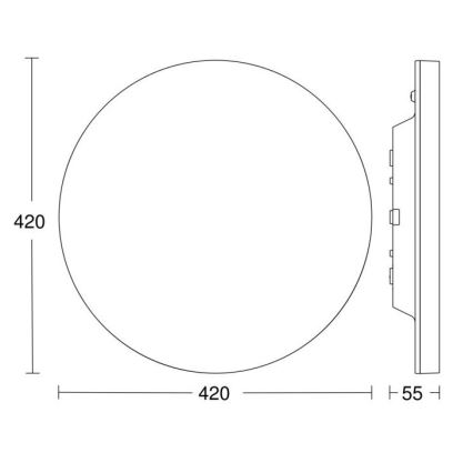 Steinel - LED Zatemnitvena svetilka s senzorjem RSPROR30BASICSC 23,22W/230V IP40 3000K