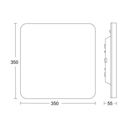 Steinel - LED Zatemnitvena stropna svetilka s senzorjem RSPROR30QBASICSC 23,26W/230V IP40 3000K