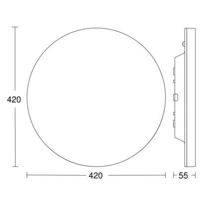 Steinel - LED Zatemnitvena svetilka s senzorjem RSPROR30QBASICSC 23,26W/230V IP40 4000K