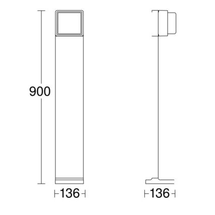 Steinel 078683 - LED Zatemnitvena zunanja svetilka s senzorjem GL 85 SC 900 LED/9W/230V IP44