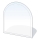 Steklo pod kaminom 1000x1000x6 mm semi-arch