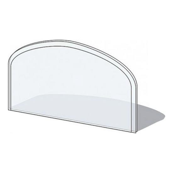 Steklo pod kaminom 1000x550x6 mm semi-arch