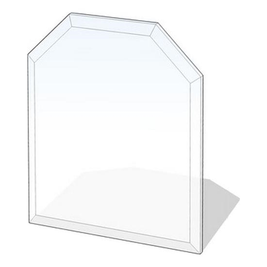 Steklo pod kaminom 1200x1000x8 mm