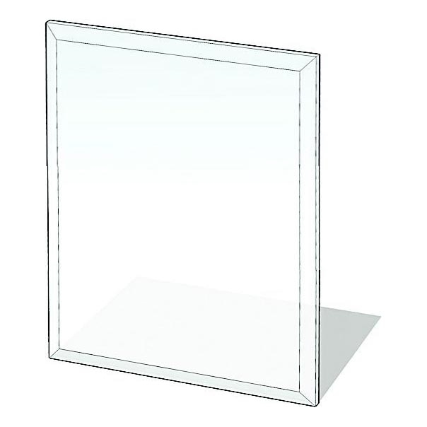 Steklo pod kaminom 1200x1000x8 mm pravokotnik
