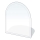 Steklo pod kaminom 1200x1000x8 mm semi-arch