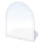 Steklo pod kaminom 1300x1200x8 mm semi-arch