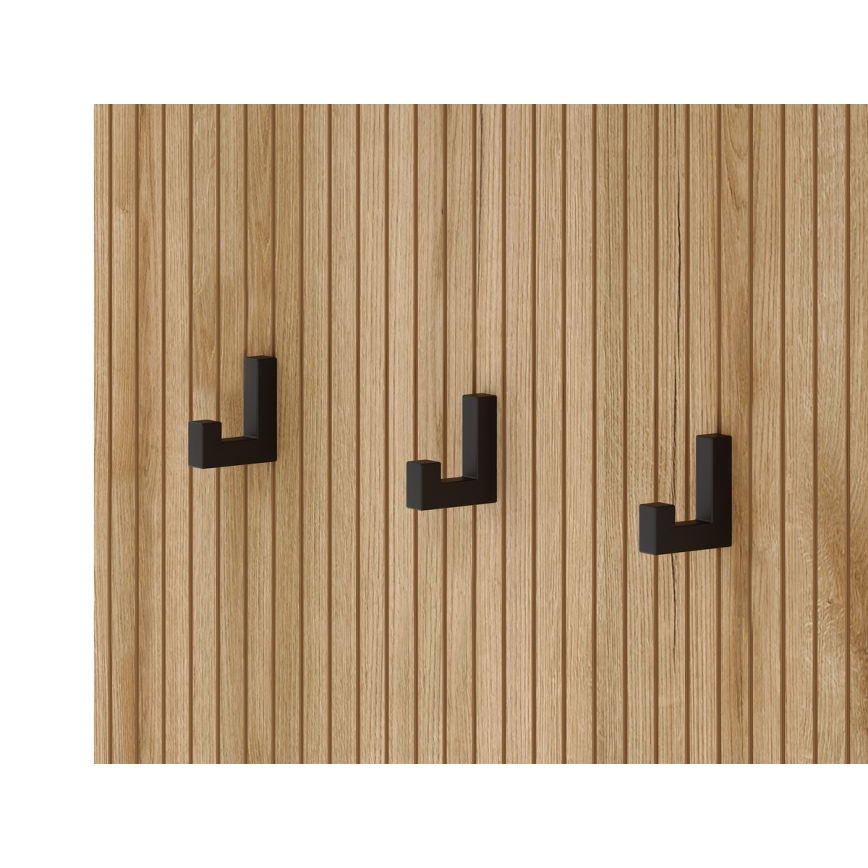 Stena za predsobo s ogledalom SVEN, rjava/bela