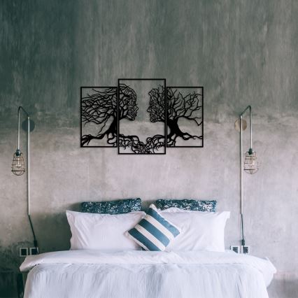 Stenska dekoracija 116x71 cm Tree of Life kovina