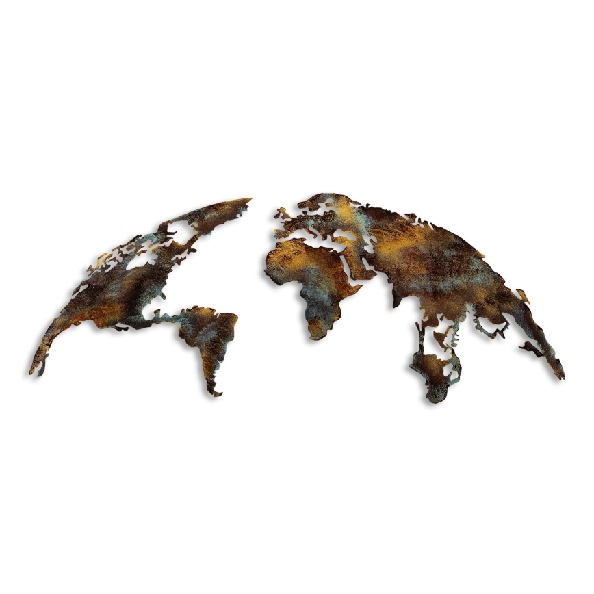 Stenska dekoracija 2 kom. 150x59 cm planet kovina