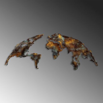 Stenska dekoracija 2 kom. 150x59 cm planet kovina