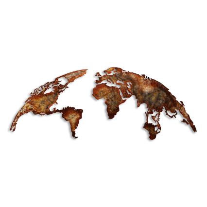 Stenska dekoracija 2 kom. 150x59 planet kovina