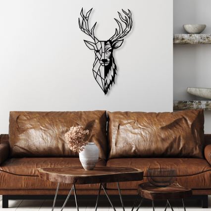 Stenska dekoracija 42x70 cm jelen kovina