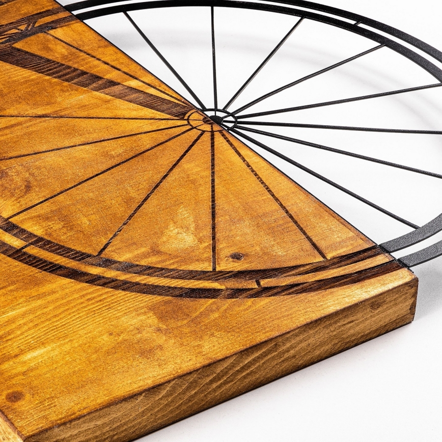 Stenska dekoracija 45x58 cm bike les/kovina